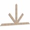Ekena Millwork Saratoga Smooth Timber Gable Bracket, Douglas Fir, 108"W x 54"H x 1 1/2"D x 5 1/2"F, 12/12 Pitch GBW108X54X0206SAR00SDF - alternate 3